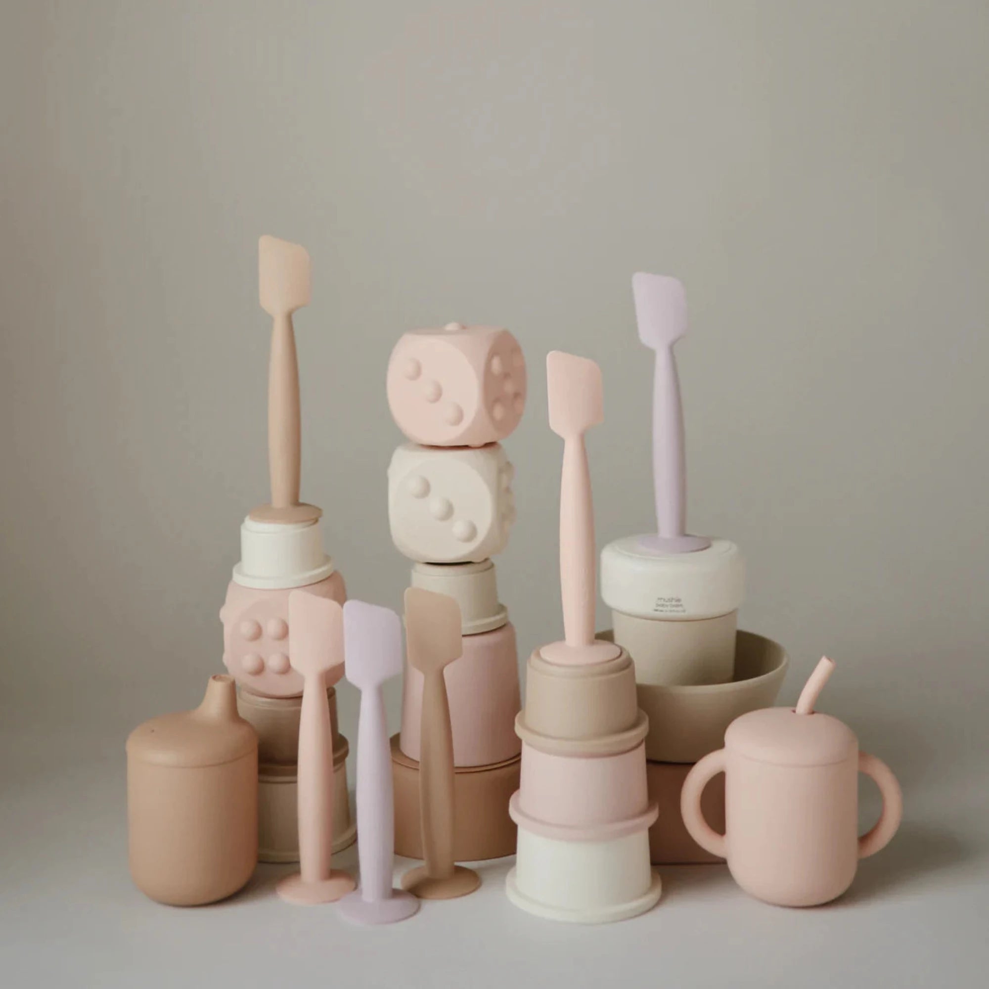 MUSHIE Dice Press Toy 2-Pack