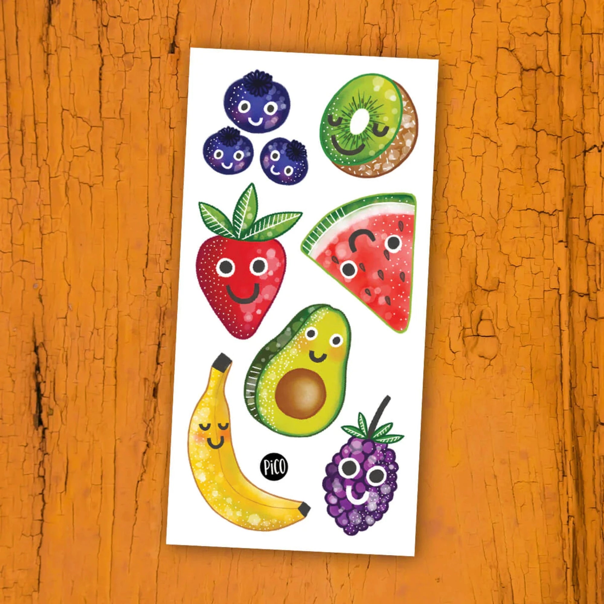PICO TATOO Temporary Tattoo - Crazy Fruits