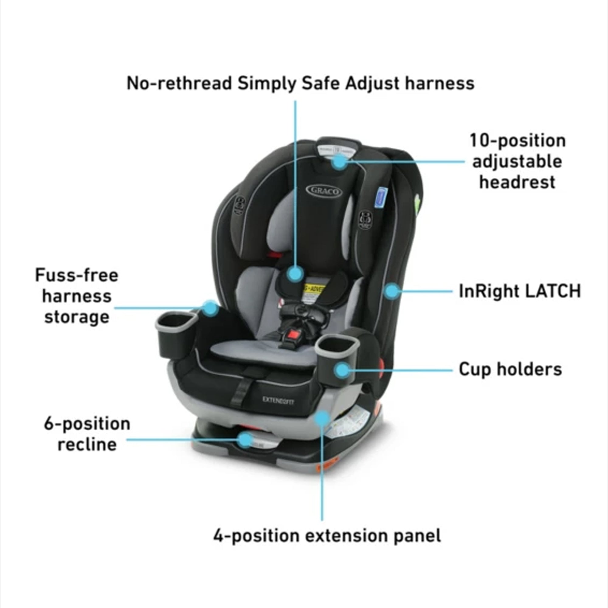 GRACO Extend2Fit Convertible Car Seat