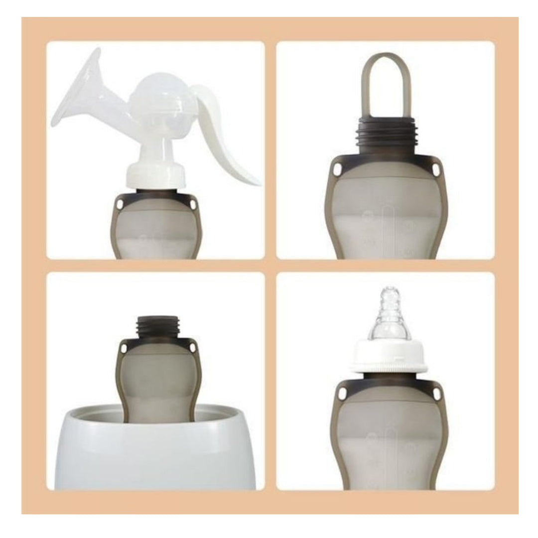 Sachets de conservation du lait en silicone HAAKAA (lot de 2)