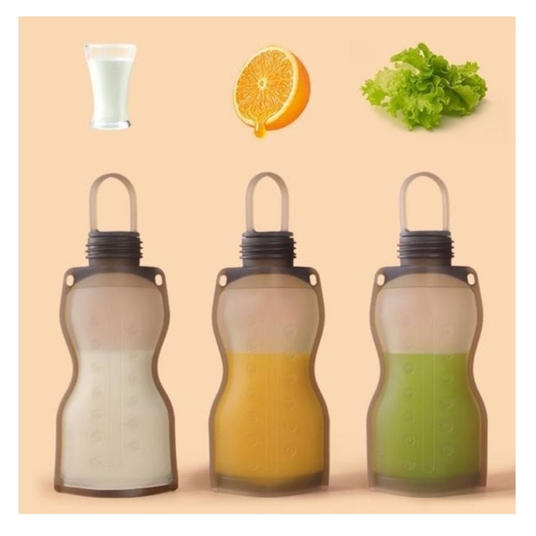 Sachets de conservation du lait en silicone HAAKAA (lot de 2)