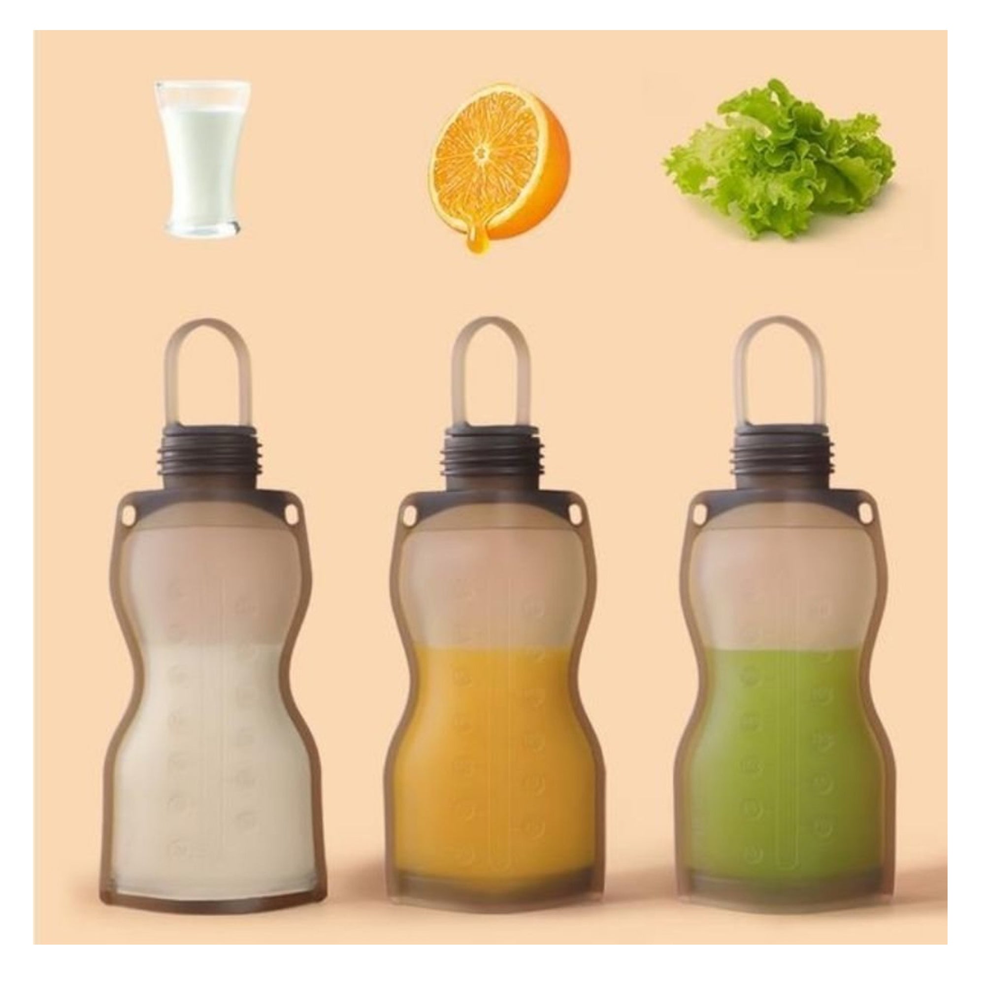 HAAKAA Silicone Milk Storage Bags 2pk