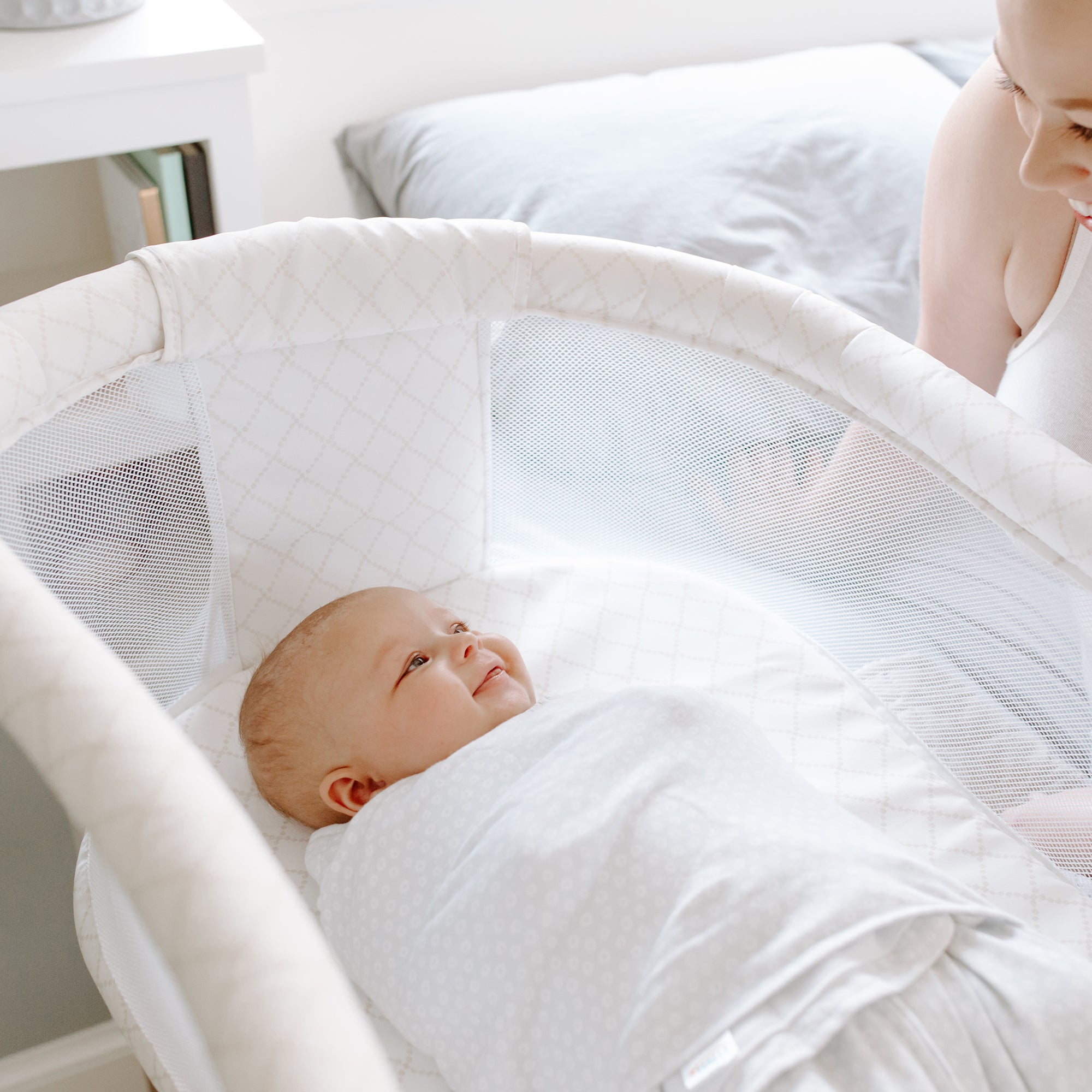 HALO Bassinest Swivel Sleeper Essentia Series - Nautical Net