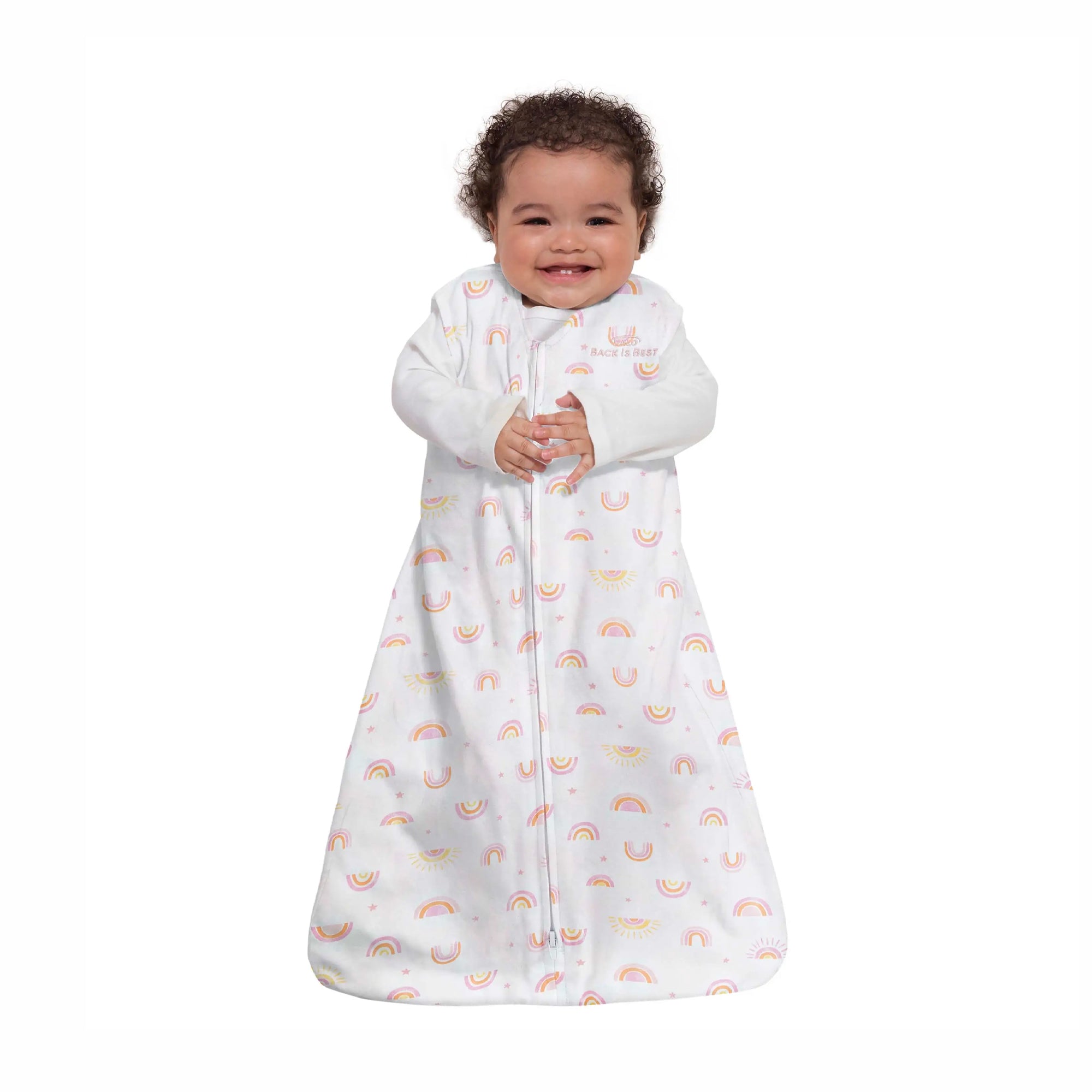 HALO SleepSack Wearable Blanket Cotton (0.5 TOG) - Sunshine Rainbows