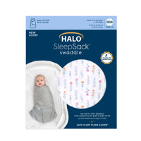 Thumbnail for HALO SleepSack Swaddle Cotton 1.5Tog - Flower Garden