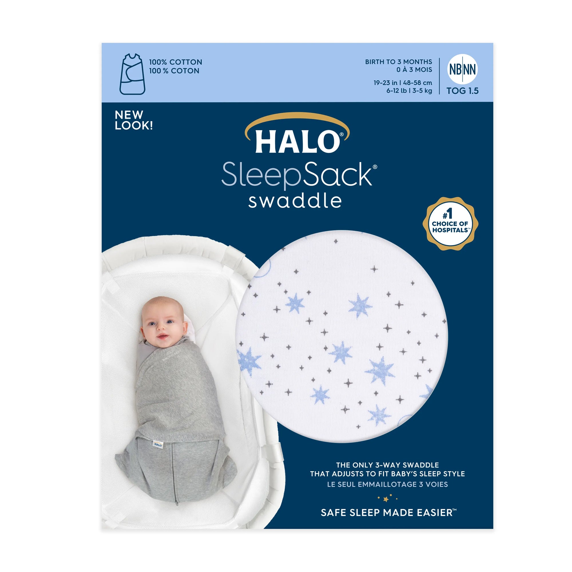 Cotton Swaddle Halo Sleep Sack Baby Rolling Over Halo SleepSack