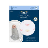 Thumbnail for HALO SleepSack Swaddle Cotton 1.5Tog - Sunshine Rainbows