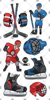Vignette pour PICO TATOO Tatouage Temporaire - Hockey Mania