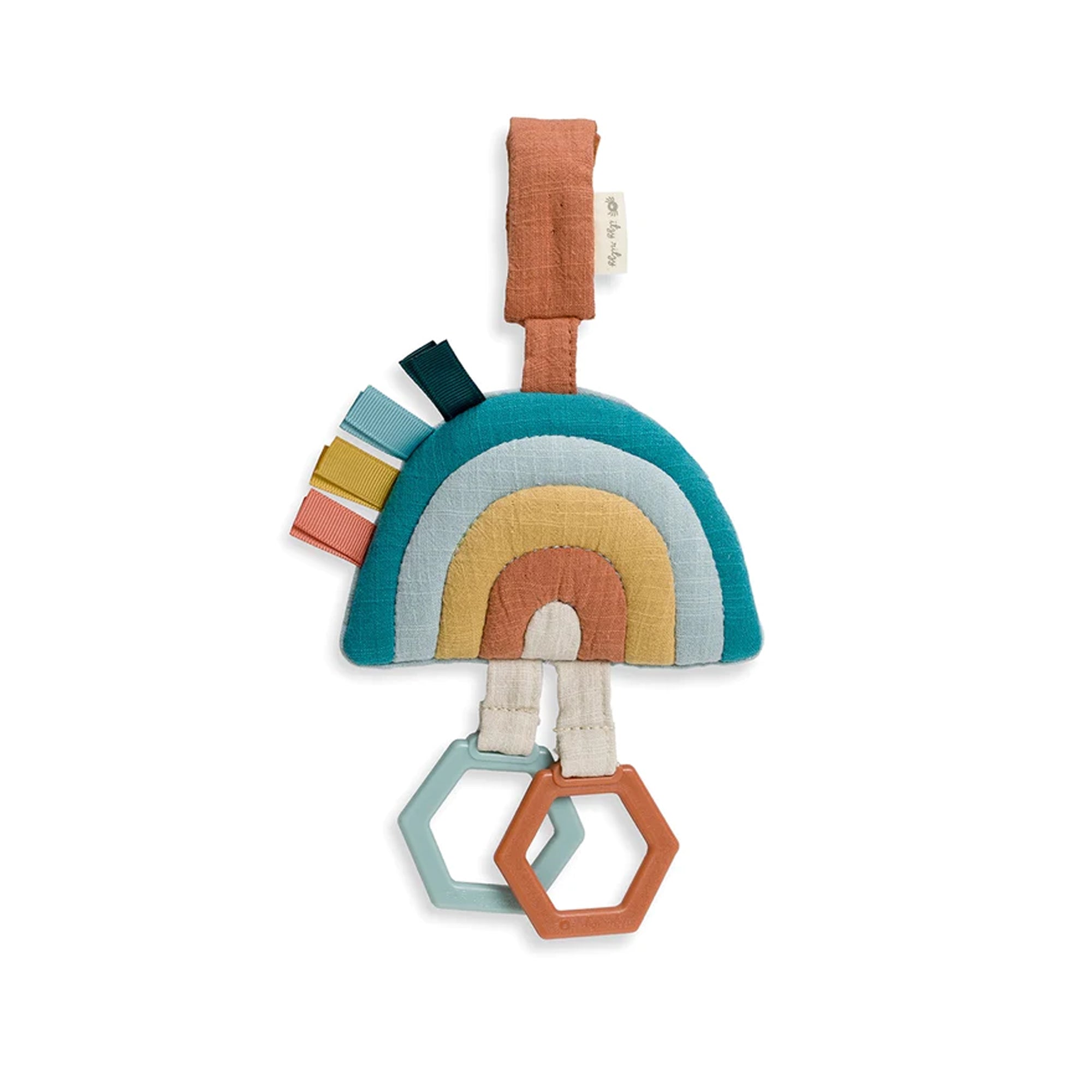 ITZY RITZY Bitzy Bespoke Ritzy Jingle Attachable Travel Toy - Rainbow