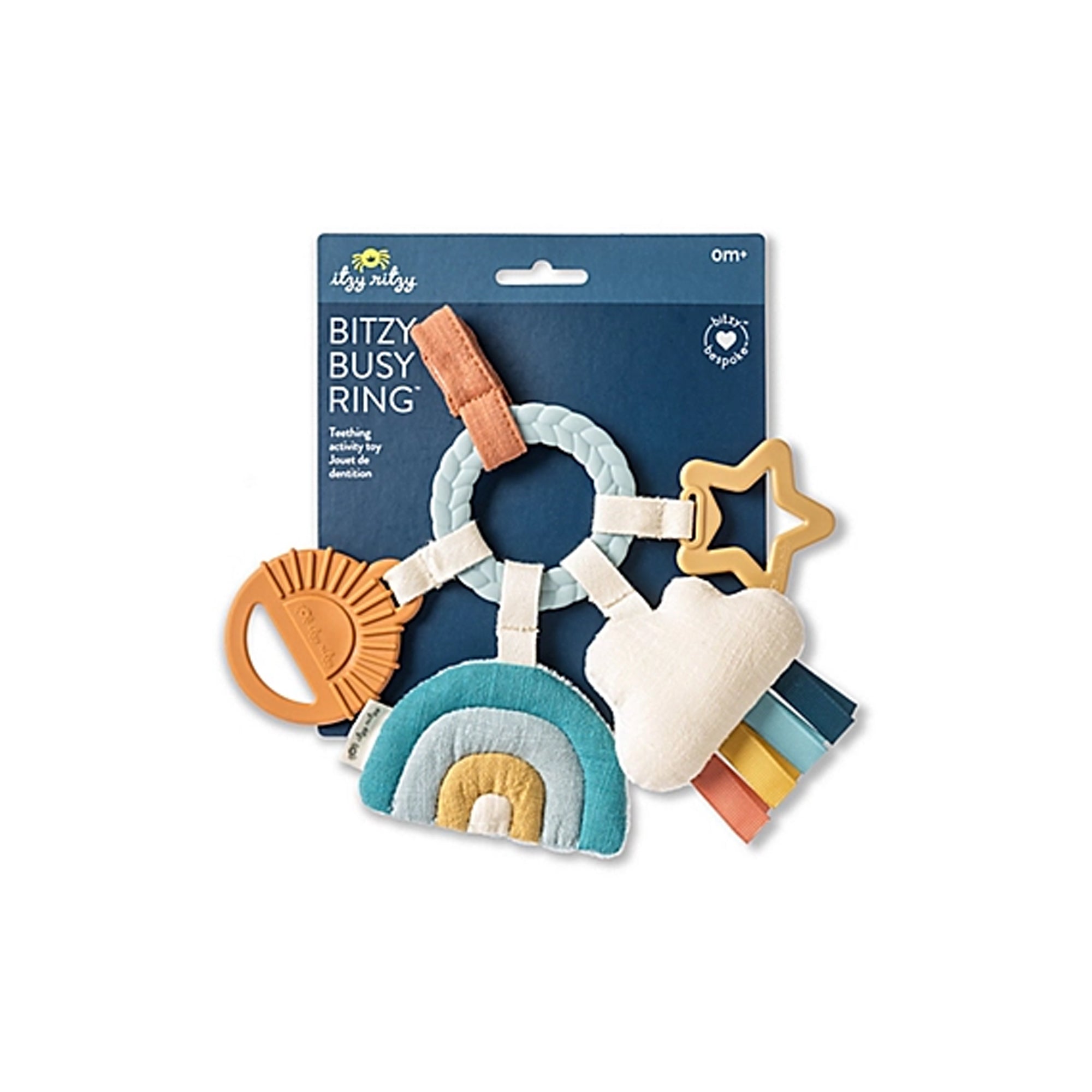 ITZY RITZY Bitzy Busy Ring Teething Activity Toy - Cloud