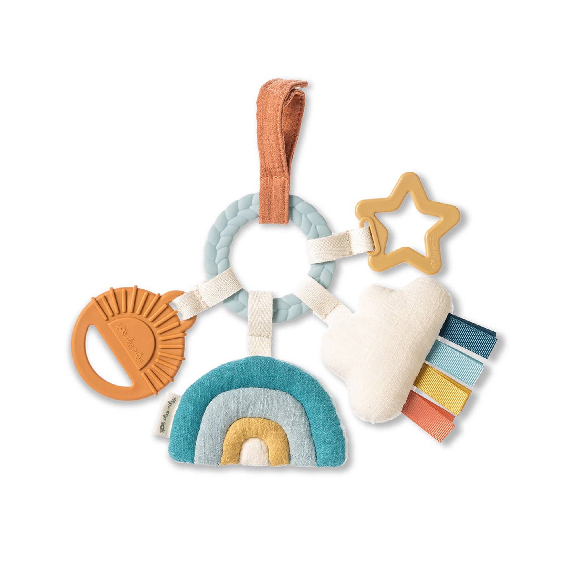 ITZY RITZY Bitzy Busy Ring Teething Activity Toy - Cloud