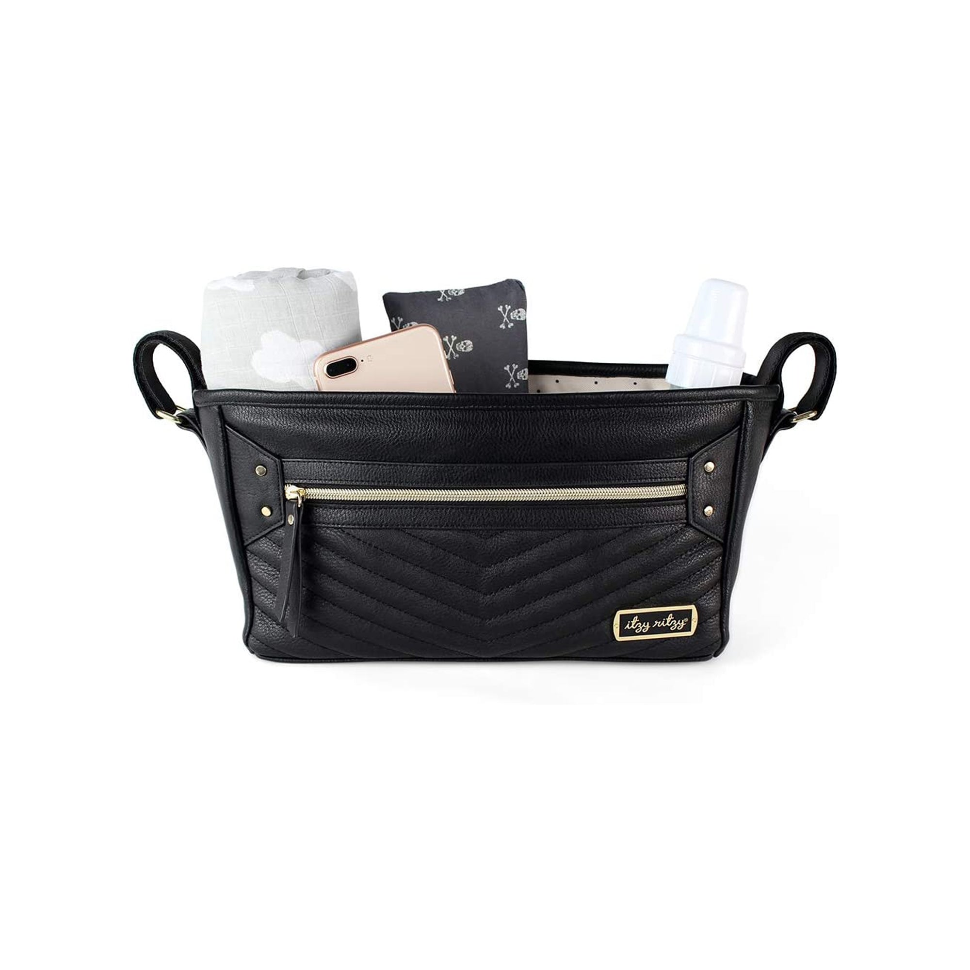 ITZY RITZY Stroller Caddy - Jetsetter Black