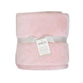 JUDDLIES Flannel Sherpa Blanket - Pink