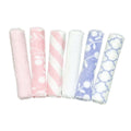 Kushies Wash Cloths (6 Pk) - Girl