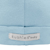 Thumbnail for KUSHIES Baby Cap 1-3m - Blue Solid