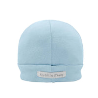 Thumbnail for KUSHIES Baby Cap 1-3m - Blue Solid