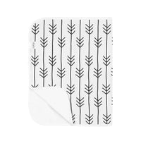 Thumbnail for KUSHIES Portable Changing Pad Flannel - One Direction Black & White
