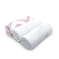 KUSHIES Wash Cloths 3-Pack - Pink/White