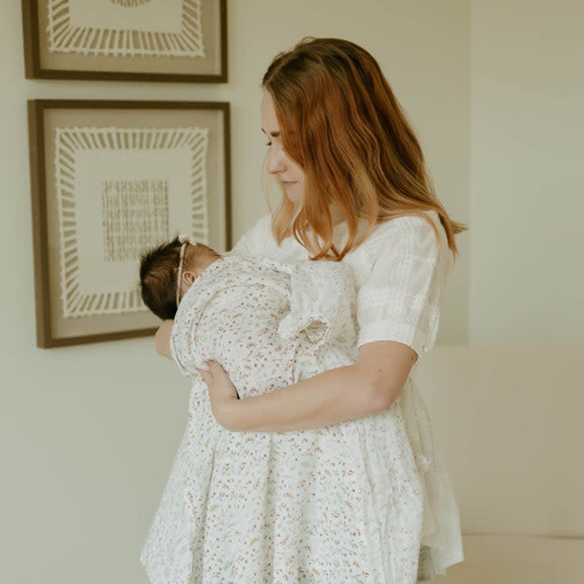 LITTLE UNICORN Organic Cotton Muslin Swaddle (2-Pack) - Floral Field Set