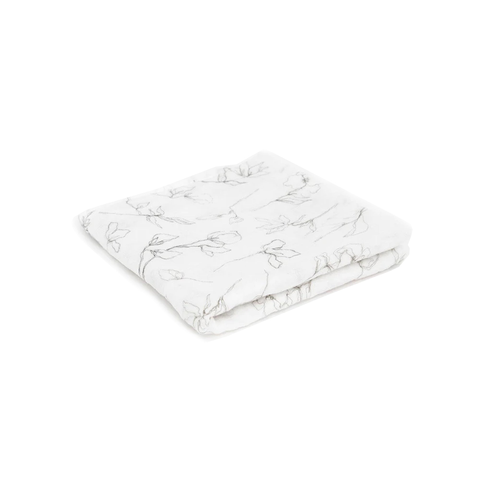 LITTLE UNICORN Organic Cotton Muslin Swaddle Single - Pencil Floral