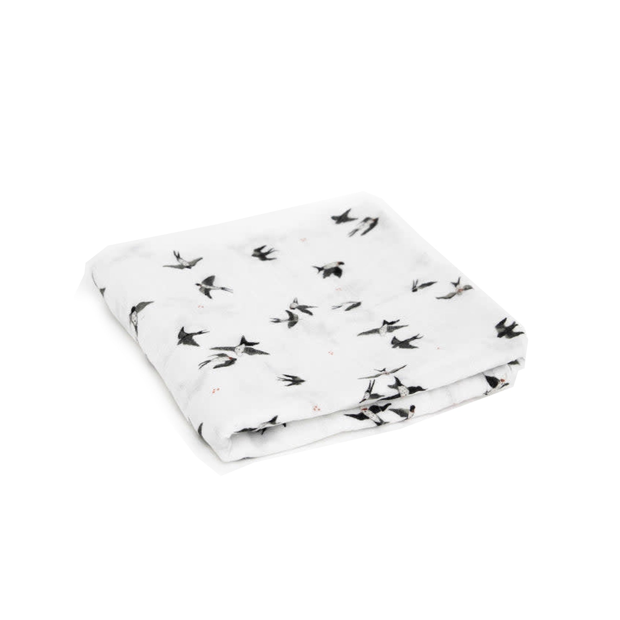 LITTLE UNICORN Organic Cotton Muslin Swaddle Single - Swallows