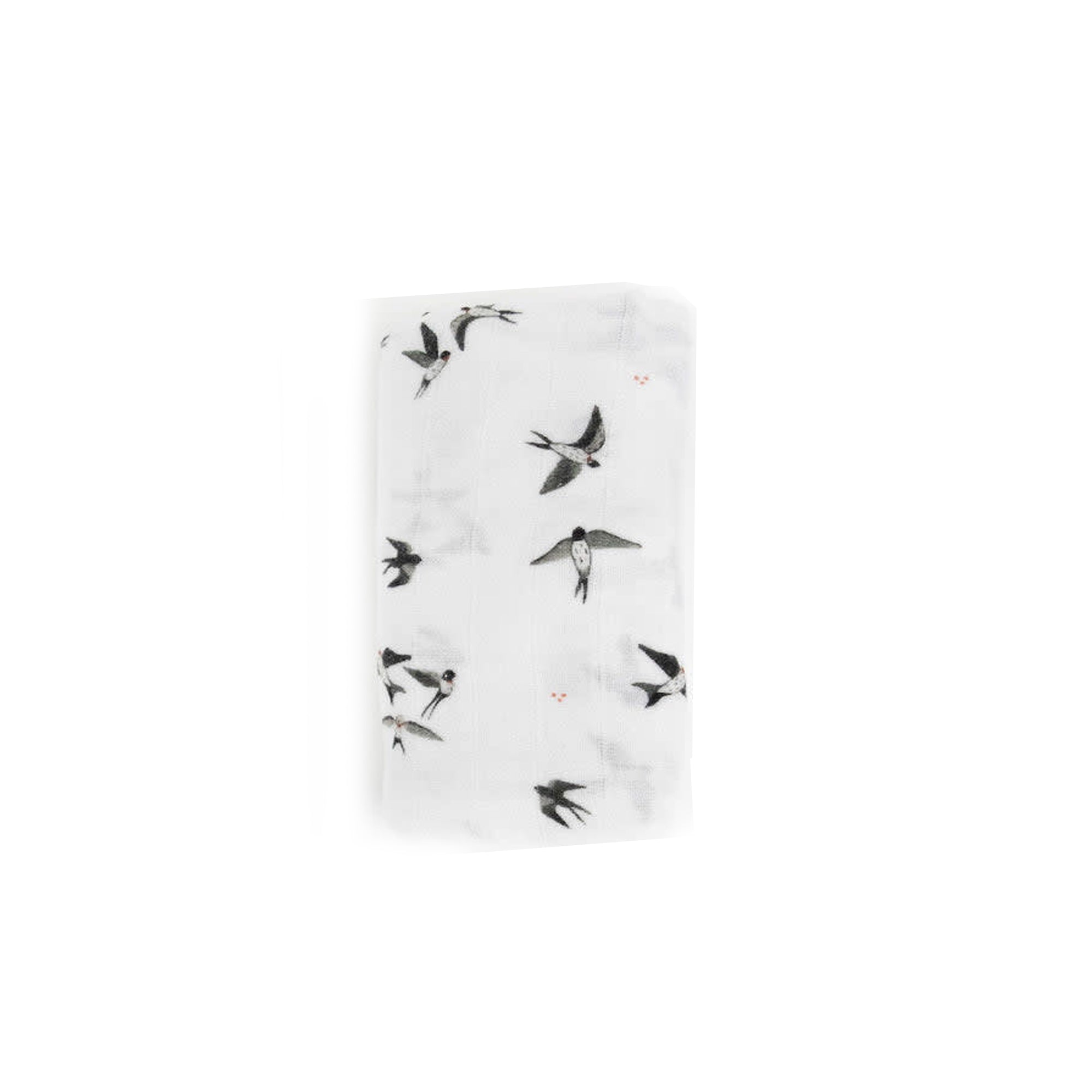 LITTLE UNICORN Organic Cotton Muslin Swaddle Single - Swallows