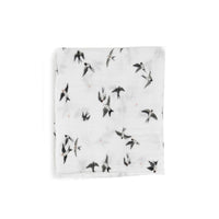 Thumbnail for LITTLE UNICORN Organic Cotton Muslin Swaddle Single - Swallows