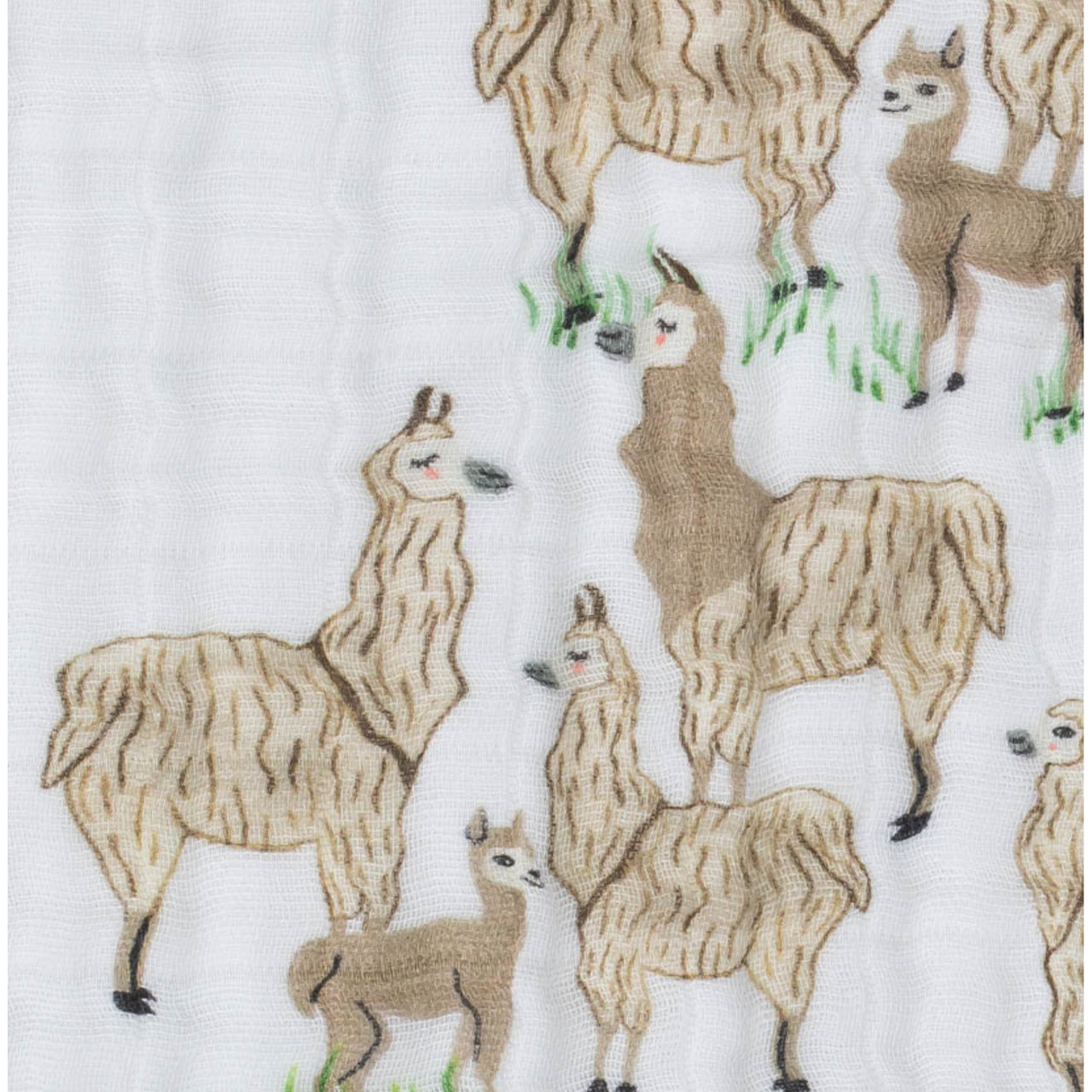 Mousseline Lamas Carré mousseline bébé lamas coton bio Chiffon pour bébé en  gaze d'alpaga couverture en tissu burp moderne imprimé lama multicolore -   France