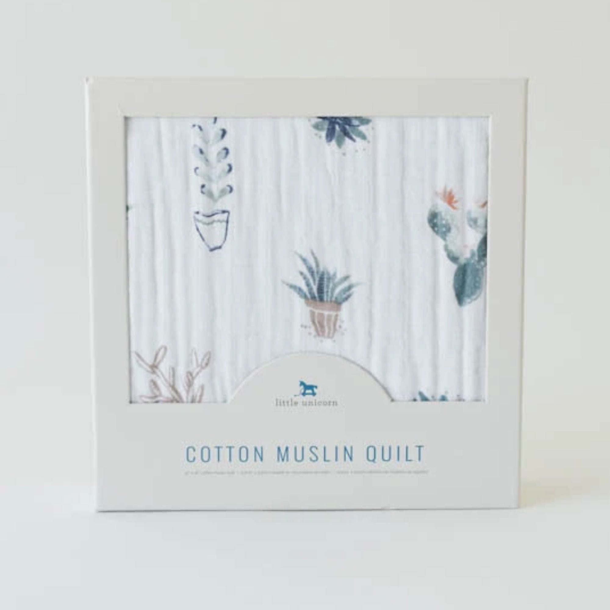 LITTLE UNICORN Cotton Muslin Baby Blanket - Prickle Pots