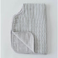 LITTLE UNICORN Cotton Muslin Burp Cloth - Grey Stripe