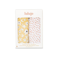 Thumbnail for LULUJO 2PK Cotton Swaddles Wildflowers & Dots