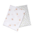 LULUJO 2PK Cotton Swaddles Daisy/Greenery