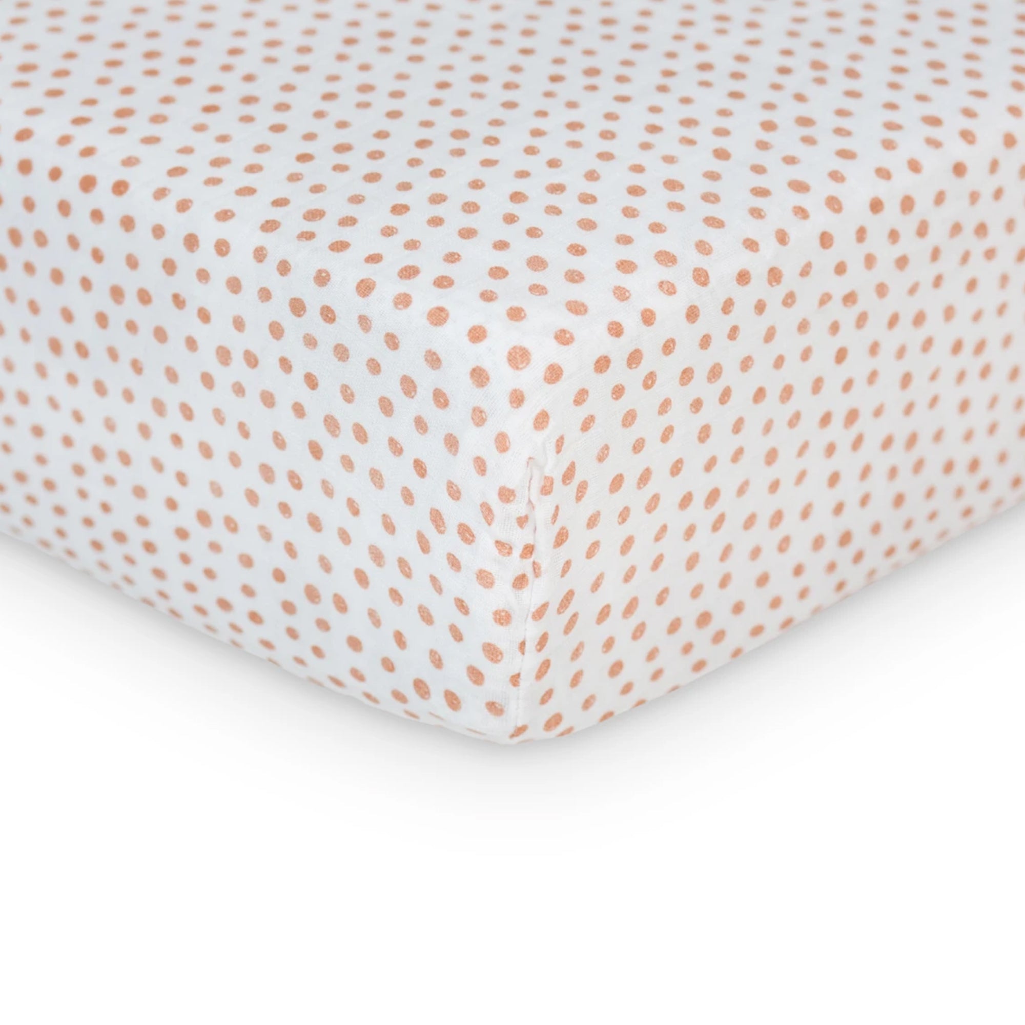 LULUJO Crib Sheet Muslin Dots