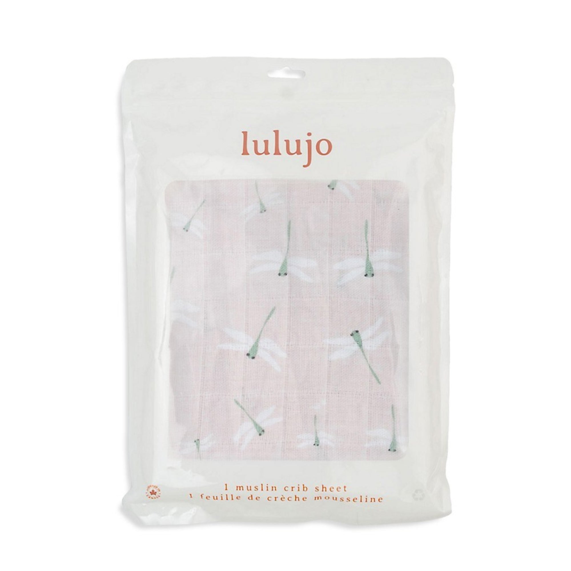 LULUJO Crib Sheet Muslin Dragonfly