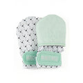 Gant de toilette MALARKEY - Vert menthe/Triangles
