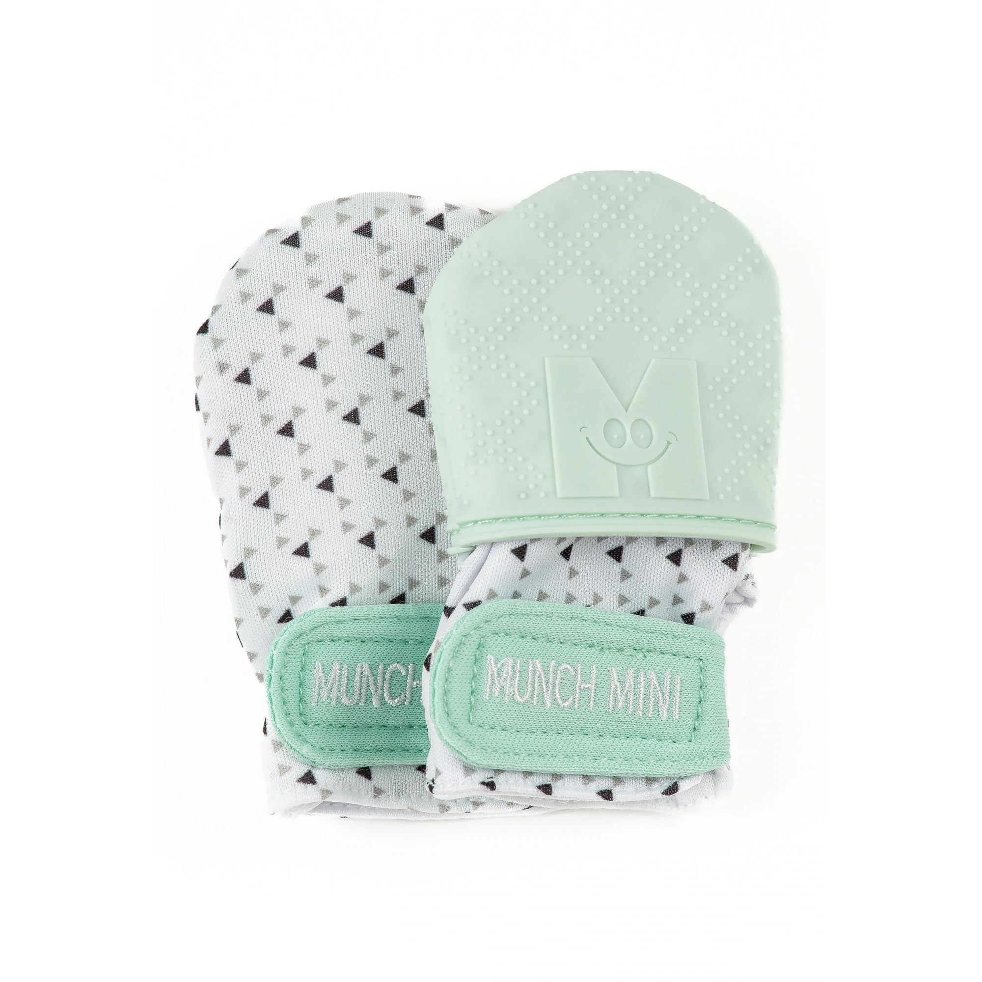 Gant de toilette MALARKEY - Vert menthe/Triangles