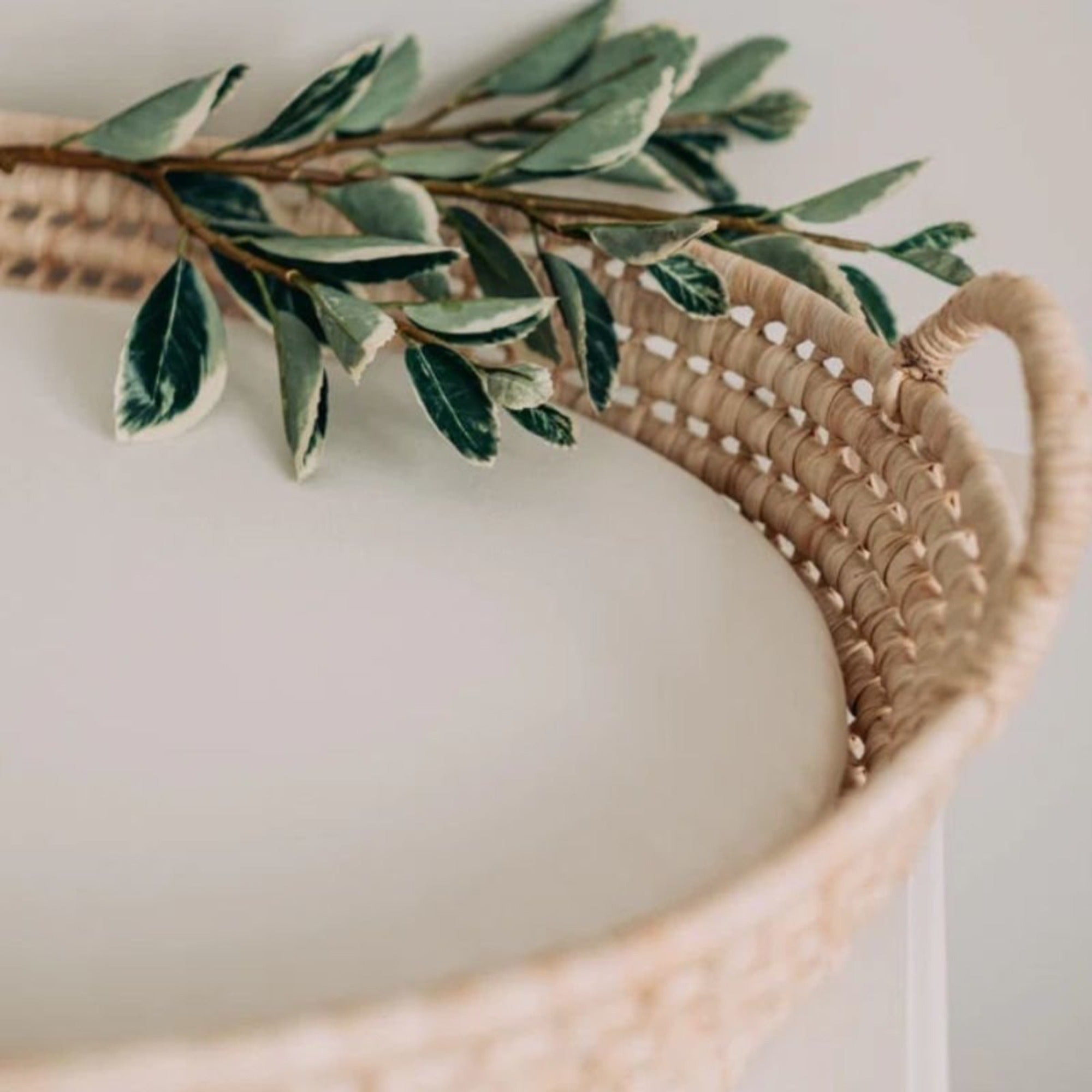 MUST BE BABY Moses Basket Fitted Sheet / Changing Basket Mattress Cover