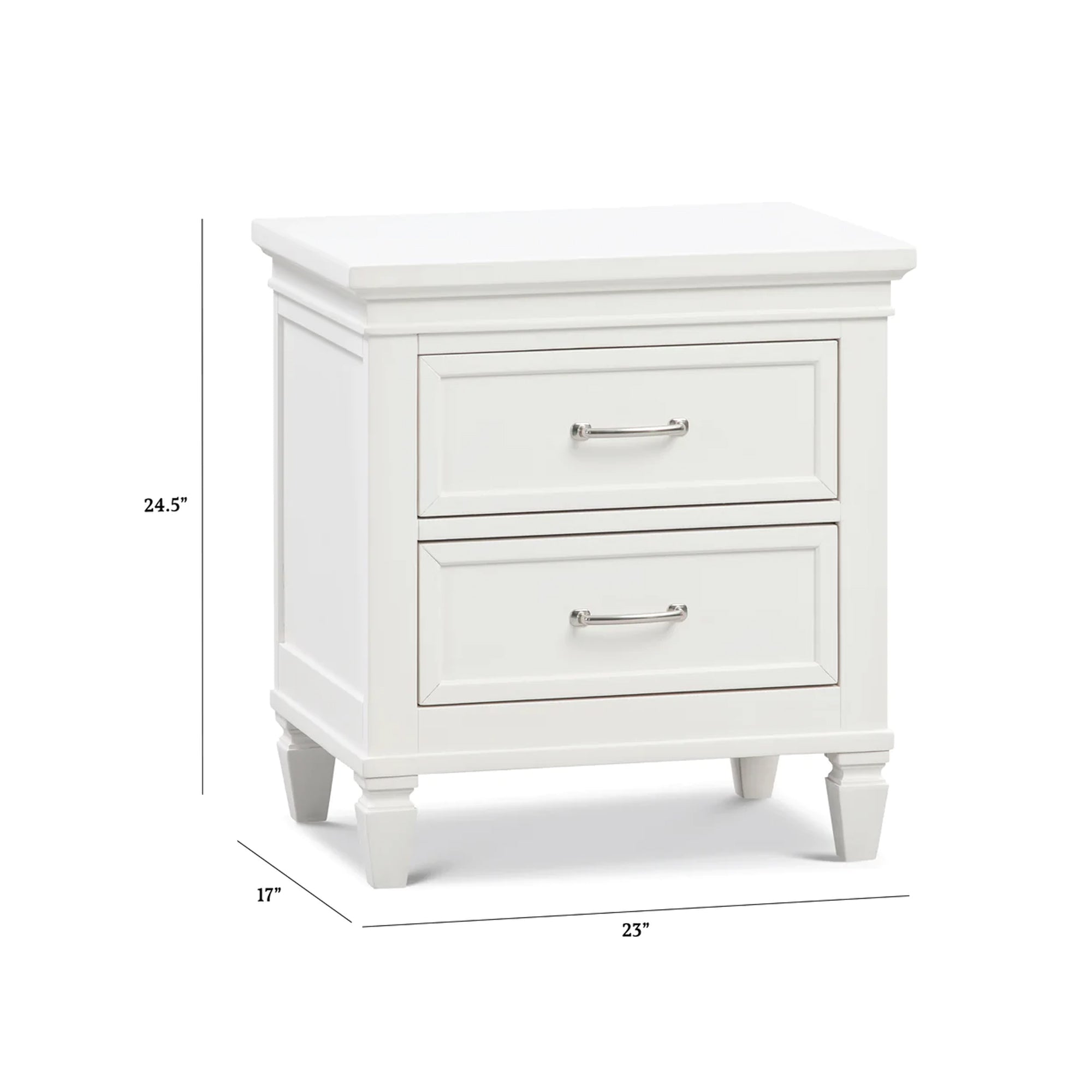 Table de chevet assemblée NAMESAKE Darlington - Blanc chaud