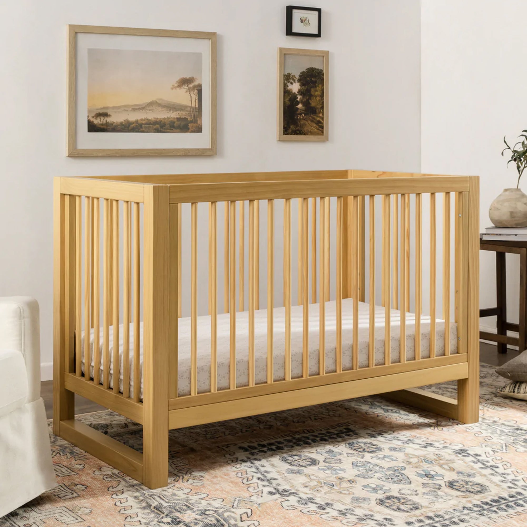 Lit bébé convertible 3 en 1 NAMESAKE Nantucket avec kit de conversion pour lit d'enfant