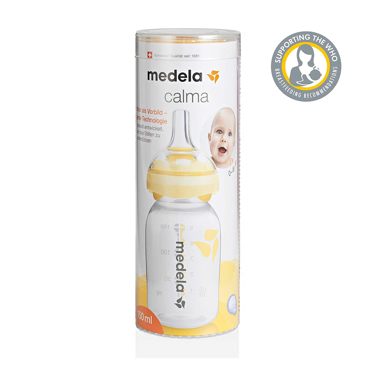  Medela Calma Bottle Nipple, Baby Bottle Teat for use with  Medela collection bottles, Made without BPA