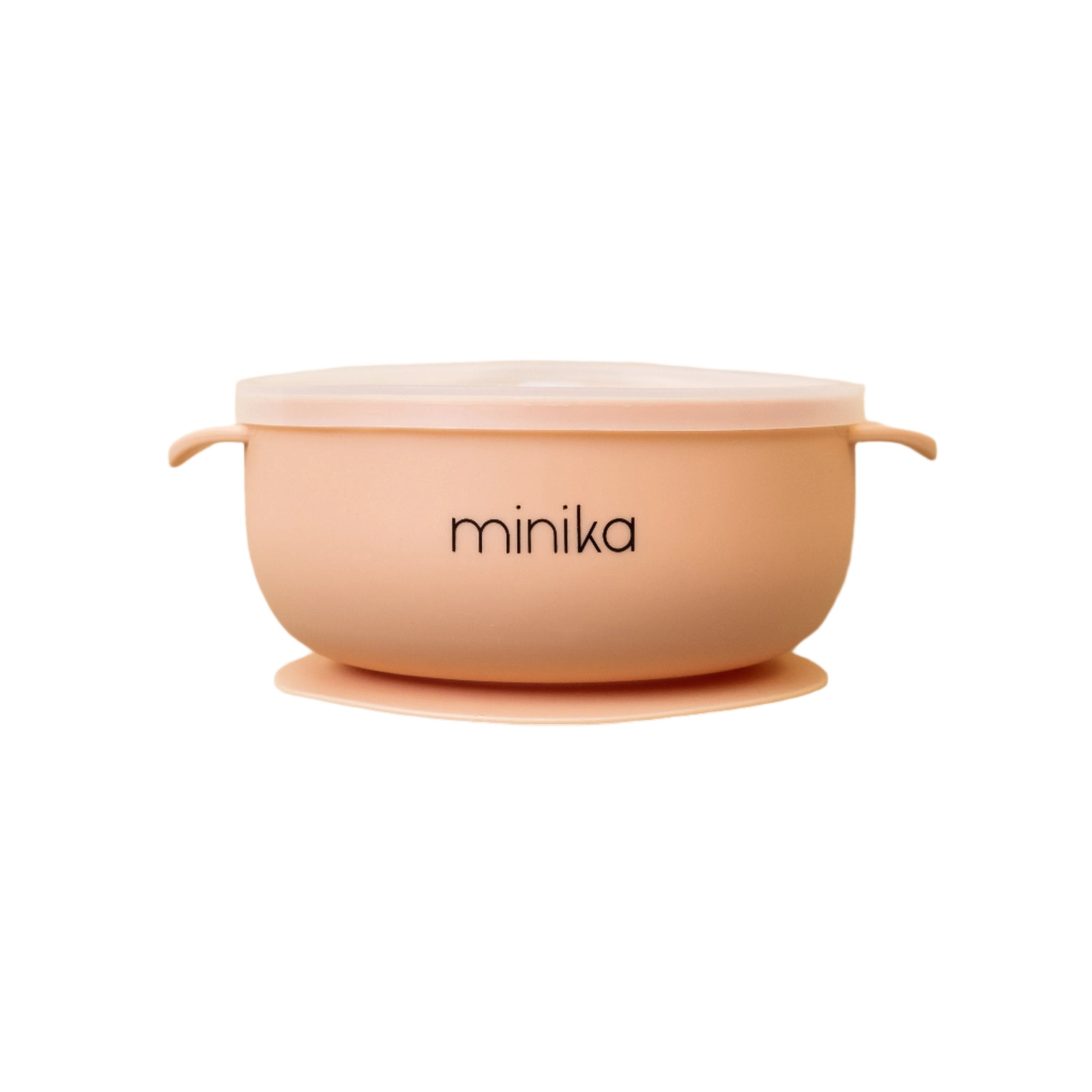 MINIKA Silicone Bowl With Lid - Blush