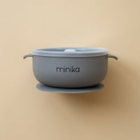 Thumbnail for MINIKA Silicone Bowl With Lid - Stone