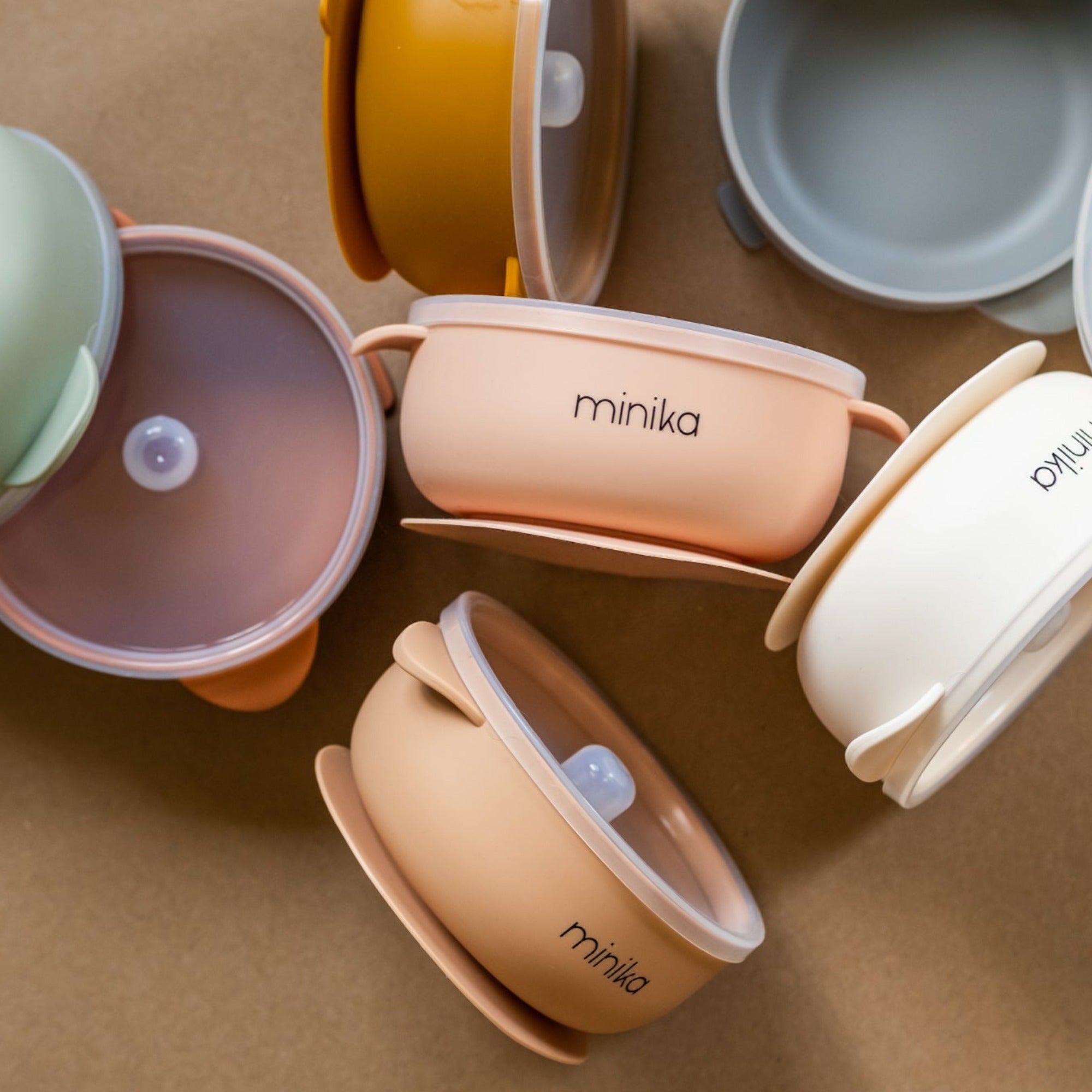 MINIKA Silicone Bowl With Lid - Sage