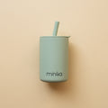 MINIKA Straw Cup With Lid - Sage