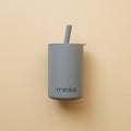MINIKA Straw Cup With Lid - Stone