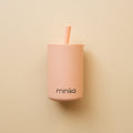 MINIKA Straw Cup With Lid - Blush