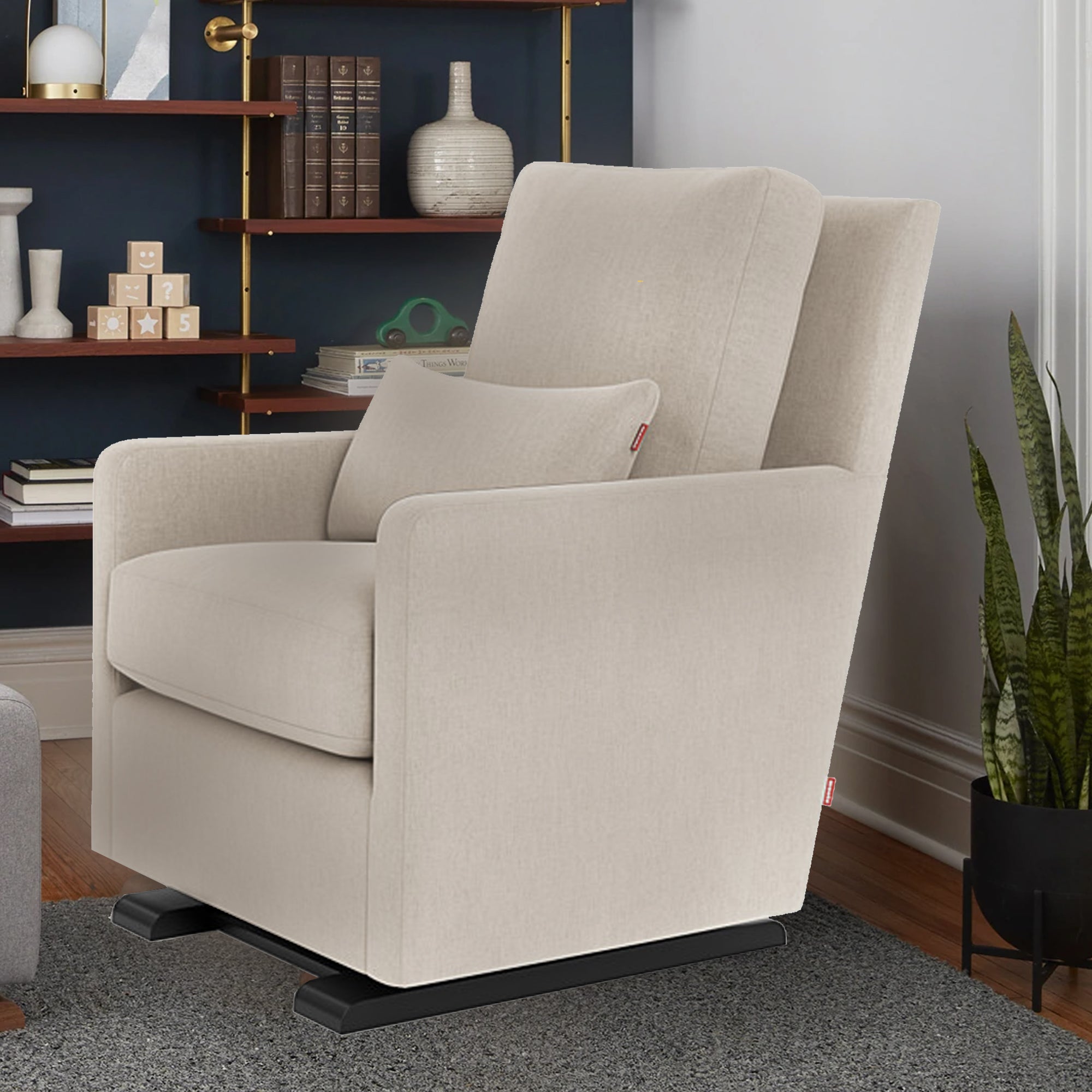 MONTE DESIGN Como Glider - Performance Dune Fabric w/Espresso Base