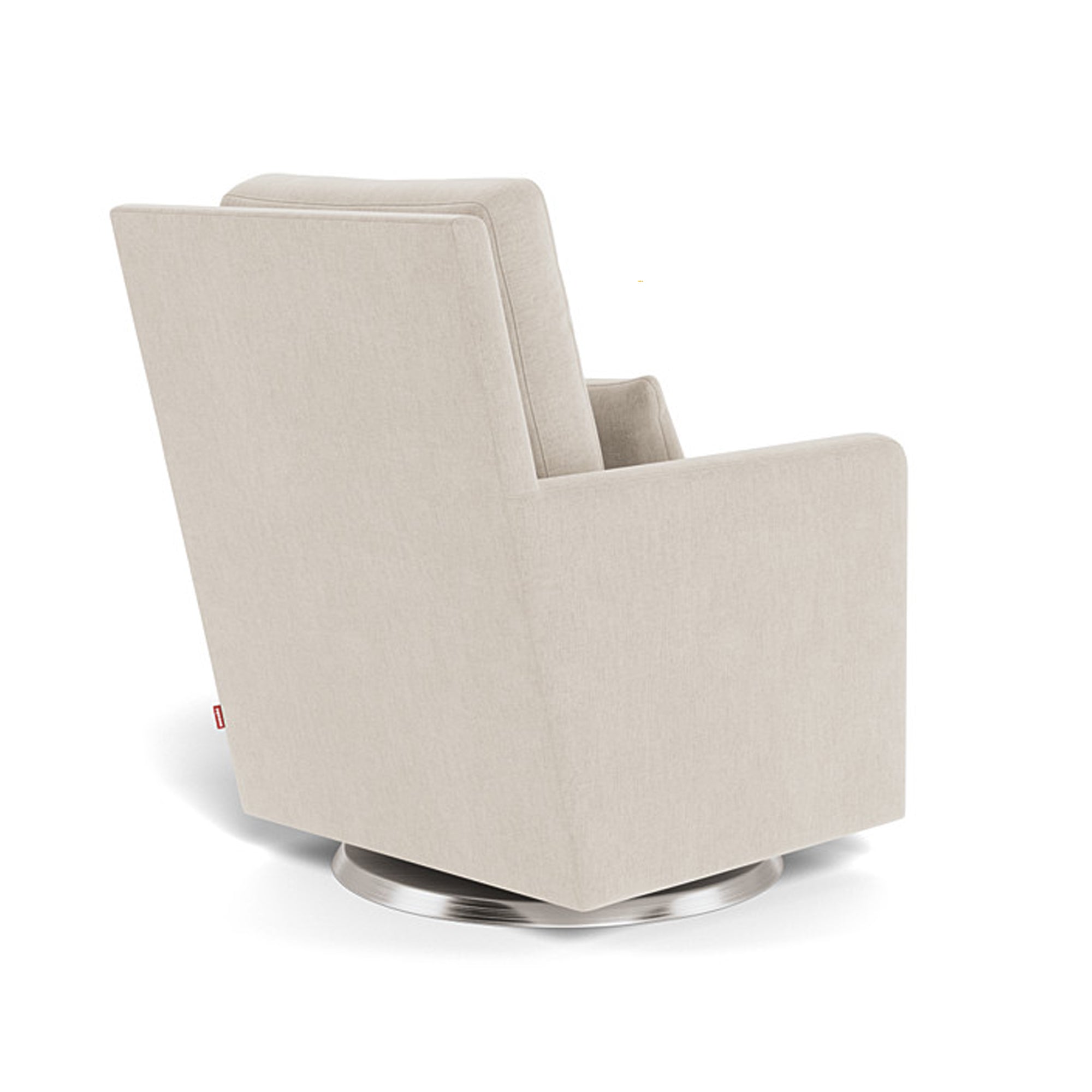 Fauteuil à bascule Como de MONTE DESIGN - Tissu Dune / Coussin Dune / Base pivotante en acier inoxydable