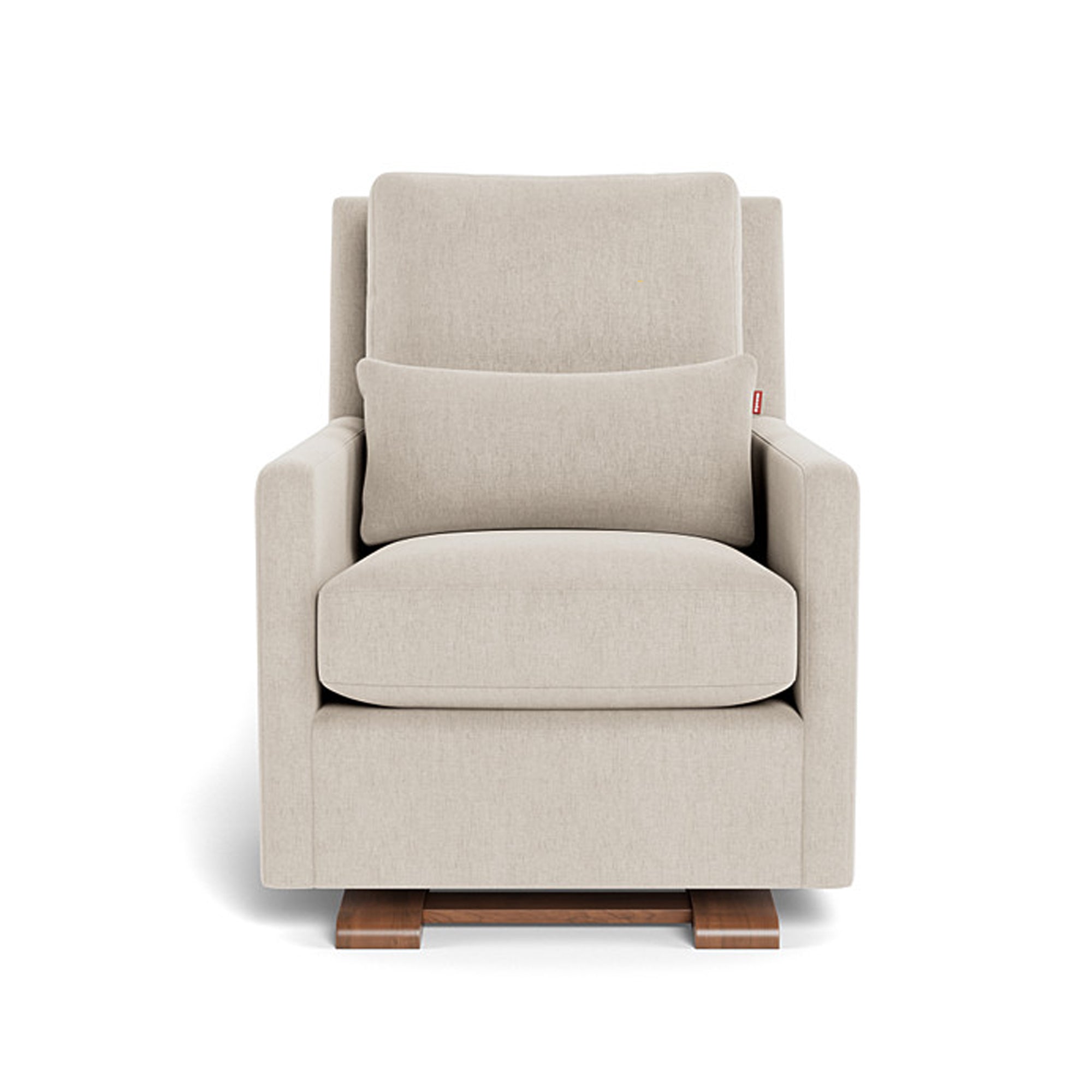 Fauteuil Monte Design Como - Tissu Performance Dune avec base en noyer