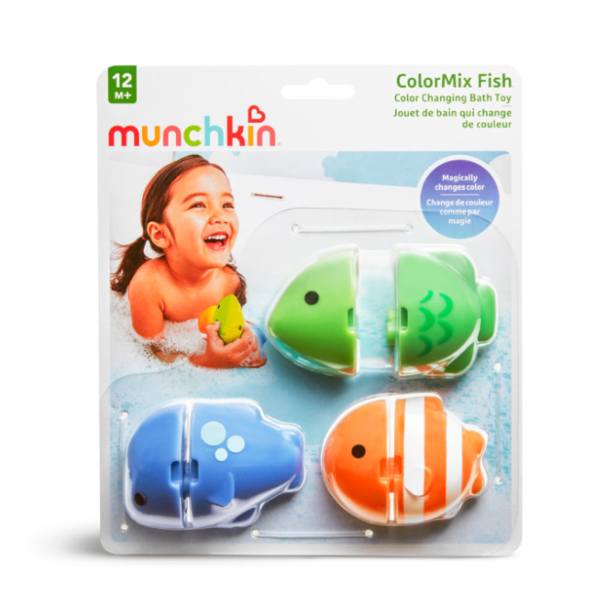 MUNCHKIN ColorMix Fish Color Changing Bath Toy - 3 Pack